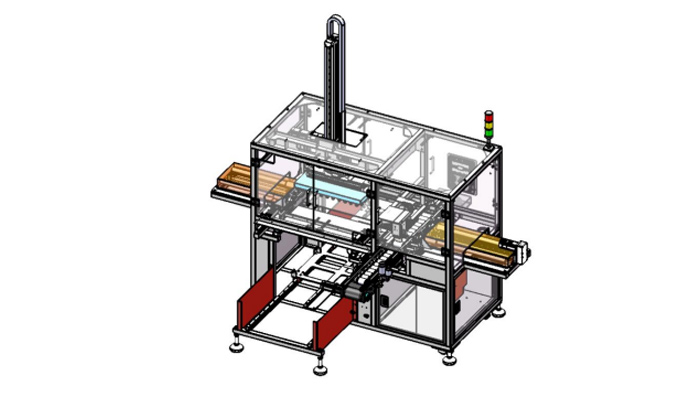 Three-dimensional packing machine for plastic bottles